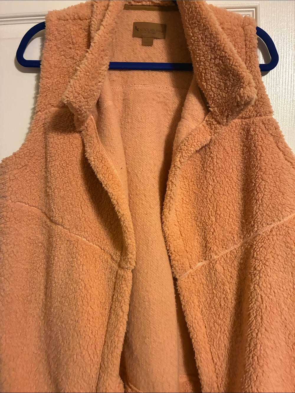 Koolaburra  by UGG Peach Sherpa Open Front Drape Vest